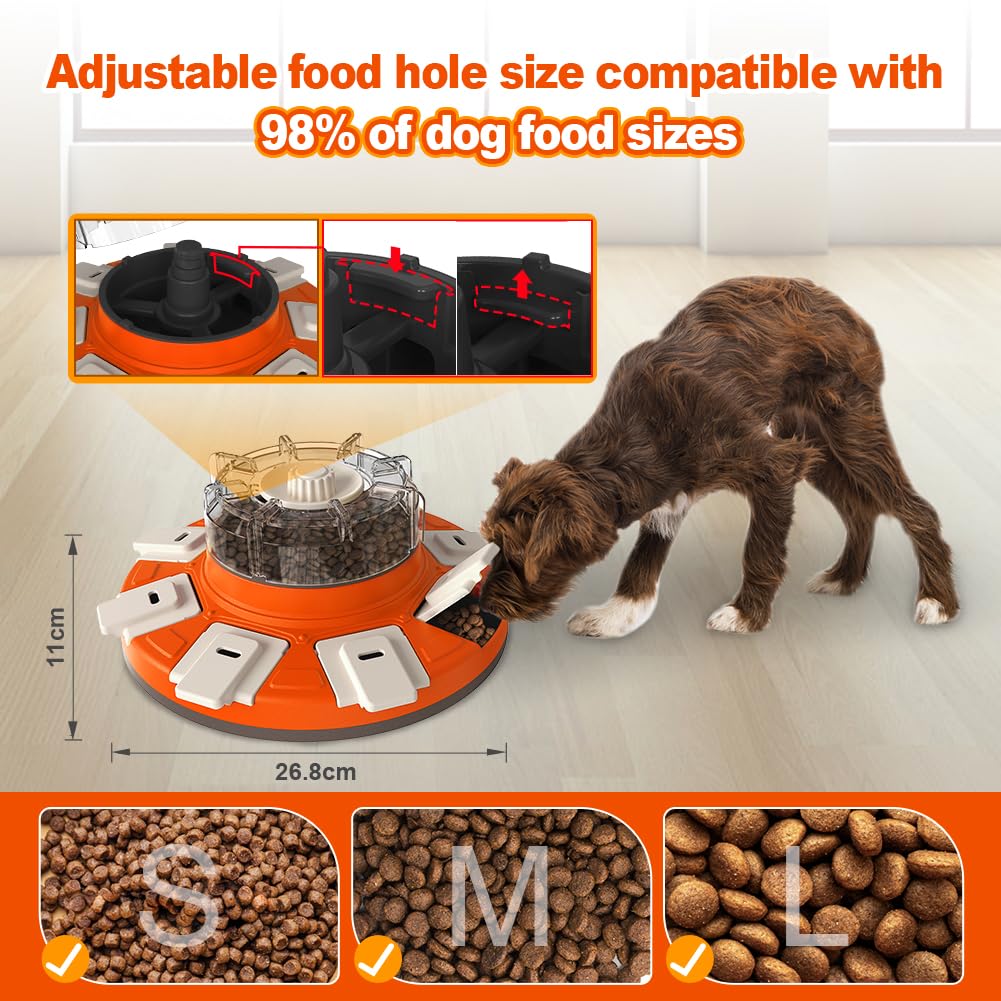 CAROZEN Dog Puzzle Toys, Interactive Dog Toys for Boredom, Dog Treat Toy for Dogs Training Funny Feeding, Treat Dispenser for Large/Small/Medium Dogs, Improve Your Dog's Intelligence
