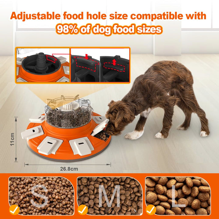 CAROZEN Dog Puzzle Toys, Interactive Dog Toys for Boredom, Dog Treat Toy for Dogs Training Funny Feeding, Treat Dispenser for Large/Small/Medium Dogs, Improve Your Dog's Intelligence