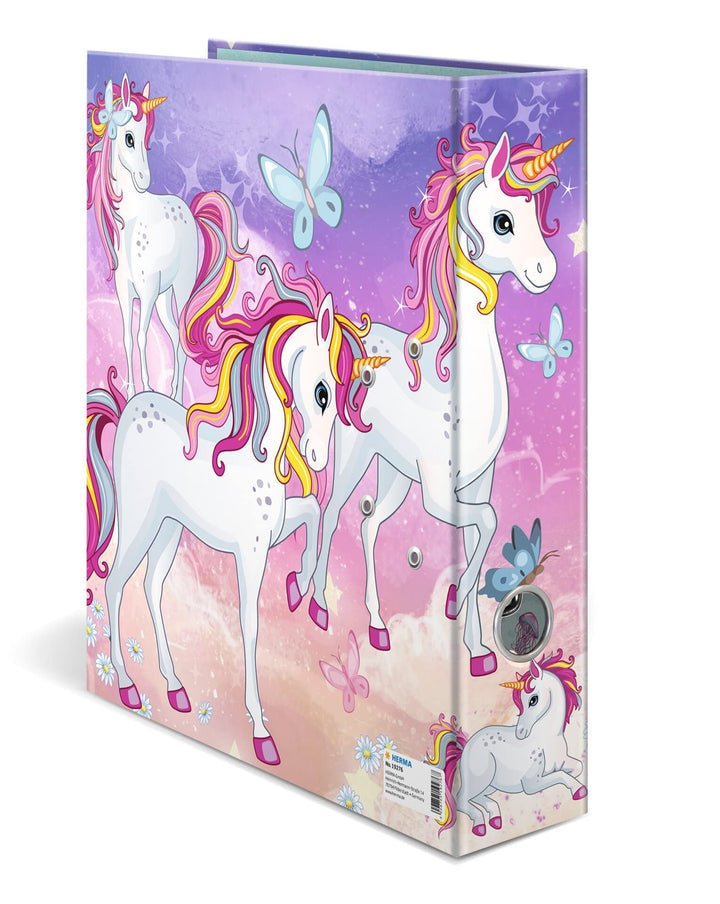 Unicorn Animal A4 Lever Arch File, 70mm Spine