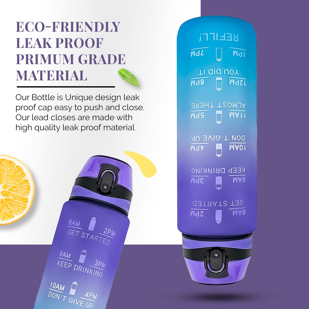 Purple Gradient 1L Leak-Proof Water Bottle
