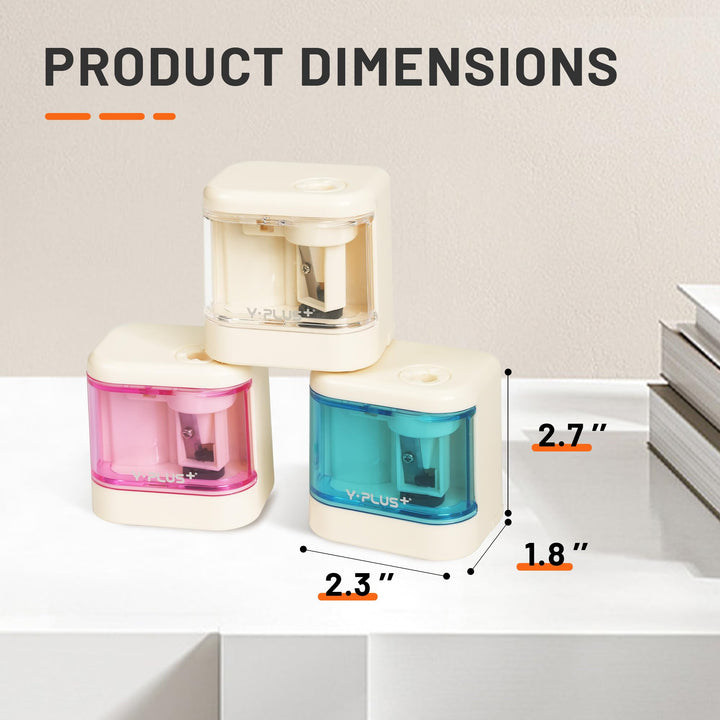 Cute Pink Electric Pencil Sharpener for Kids