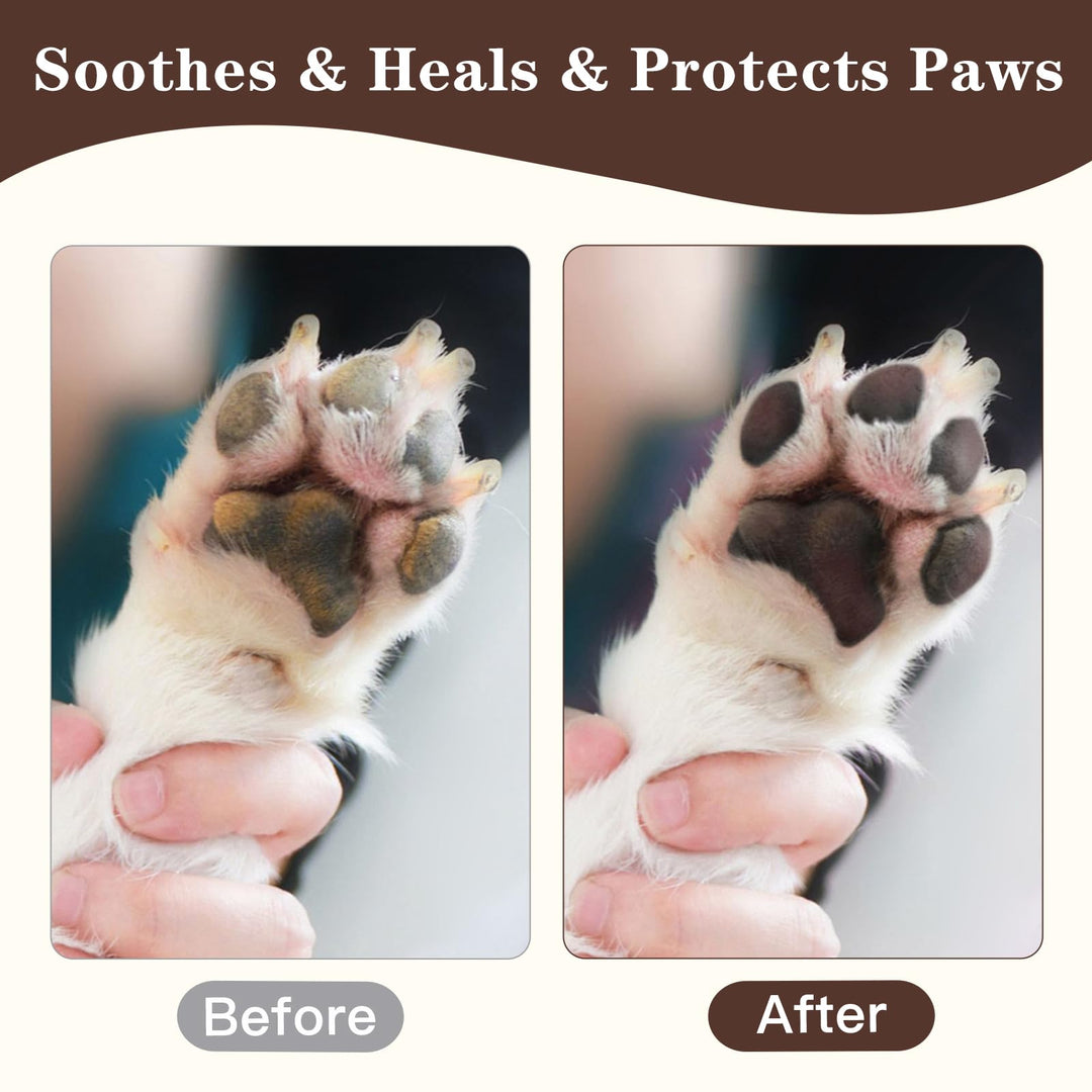 Tinioey Dog Paw Balm for Dogs & Cats with Vitamin E (68g Stick) | Natural Lick Safe Dog Nose Balm Protector, Soother & Moisturizer for Cracked & Dry Paws, Nose, Elbows & Itchy Skin | Dog Paw Cream