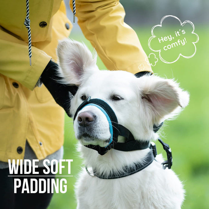 Gentle Muzzle Guard for Dogs - Prevents Biting and Unwanted Chewing Safely – New Secure Comfort Fit