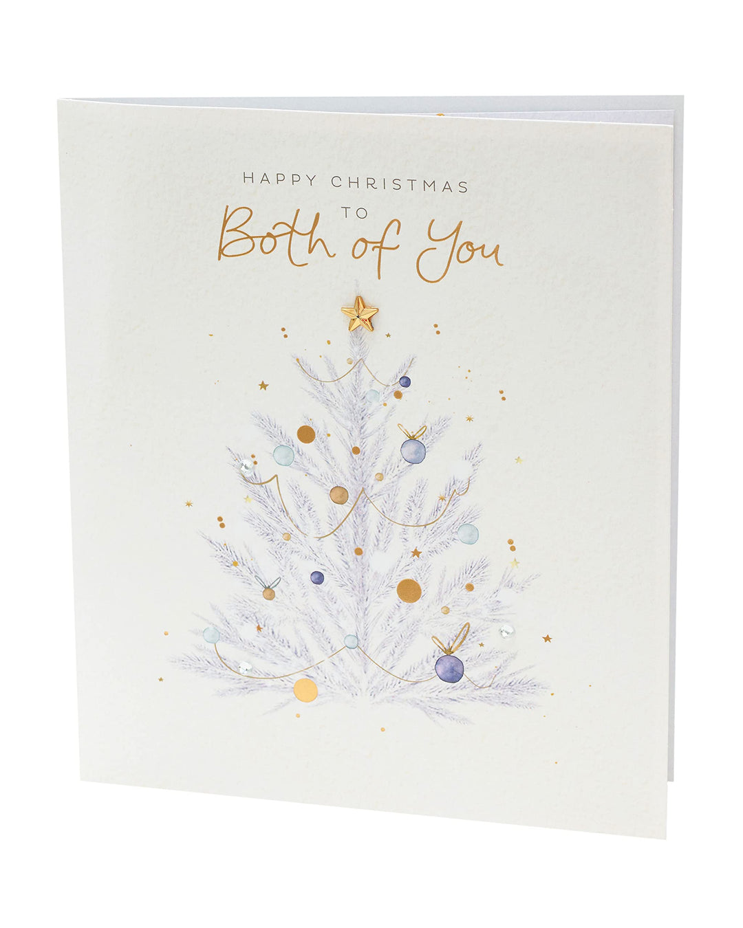White Tree Christmas Card for You Both