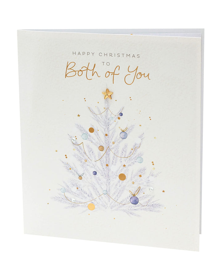 White Tree Christmas Card for You Both