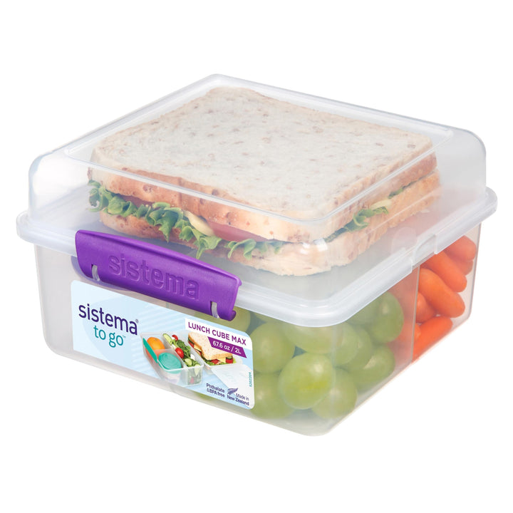 Sistema TO GO Lunch Cube Max | 2L | BPA-Free Lunch Box with Compartments
