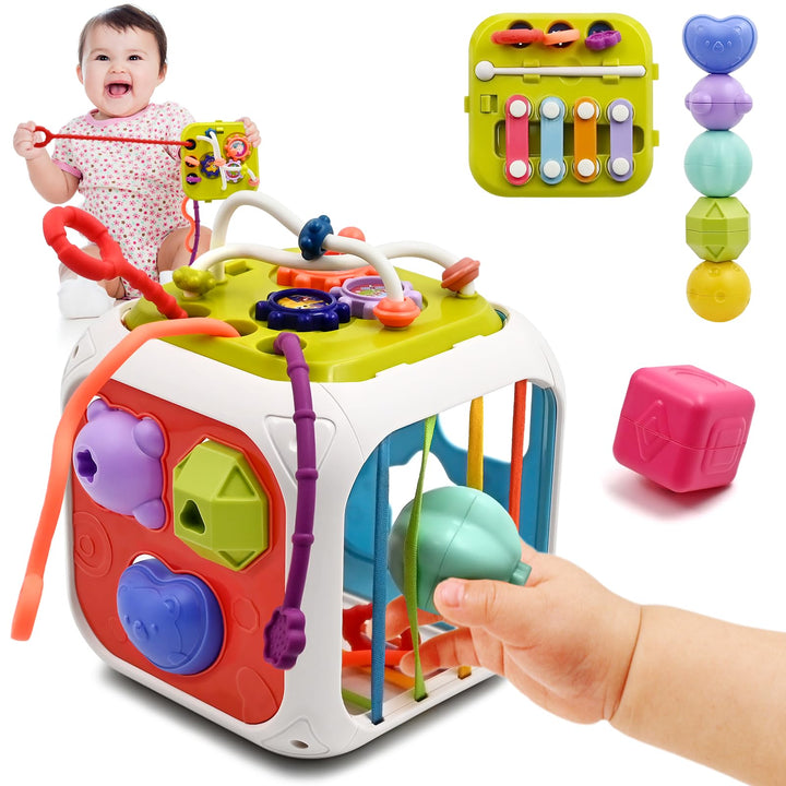 AiTuiTui Baby Toys 6 to 12 18 Months, Sensory Montessori Toys for 1 2 Year Old Boy Girl Gifts