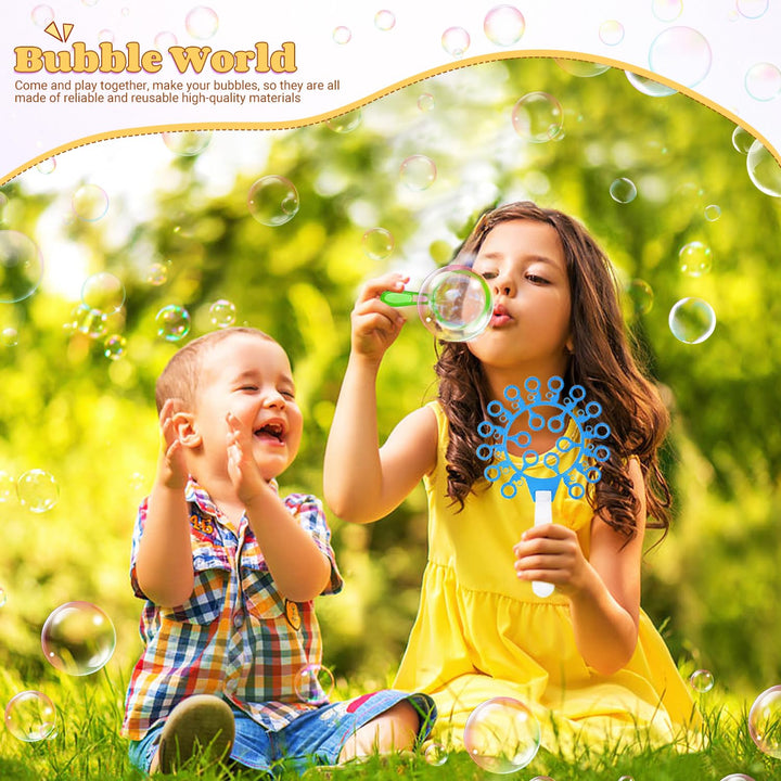 Bubble Wands Set 28Pcs Giant Bubble Wands for Kids Large Bubble Making Wand Kit for Summer Garden Games Outdoor Activity Toys