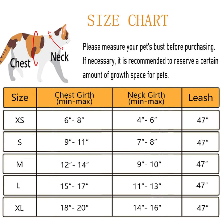 Cat Harnesses and Puppy Harness with Leashes Set, Escape Proof Cat Harness, Adjustable Reflective Soft Mesh Vest