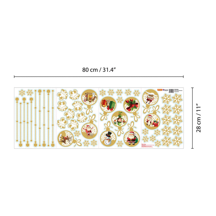 Matt Gold Christmas Wall Stickers