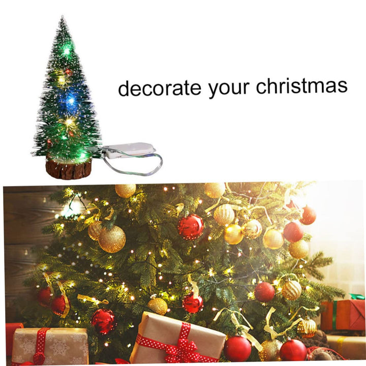 15cm Mini Christmas Tree with Lights