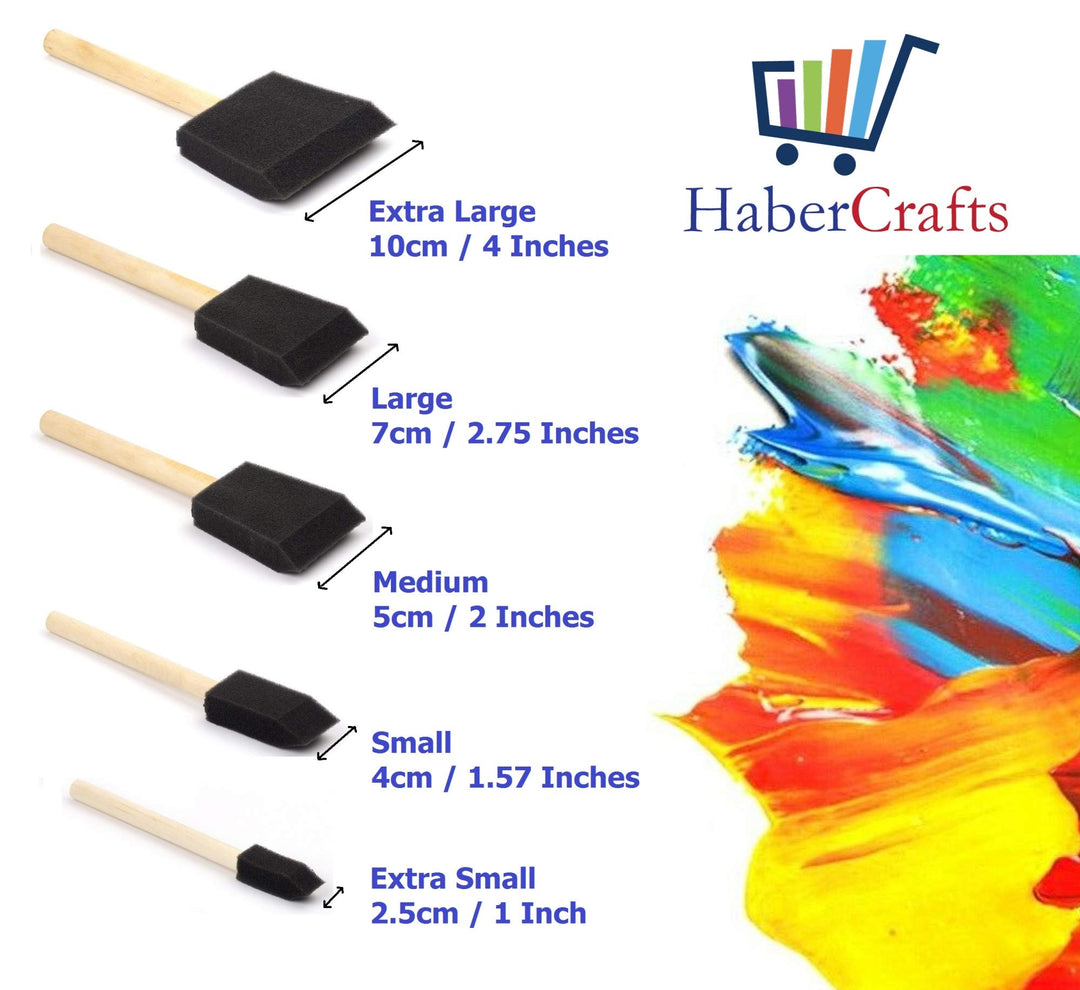 5-Piece Assorted Foam Brush Set