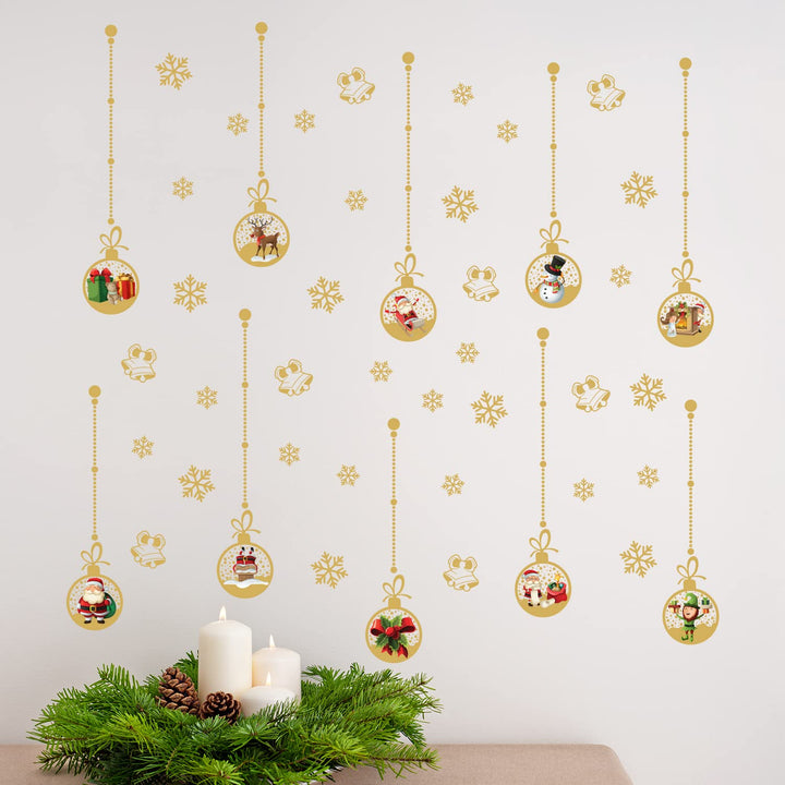 Matt Gold Christmas Wall Stickers