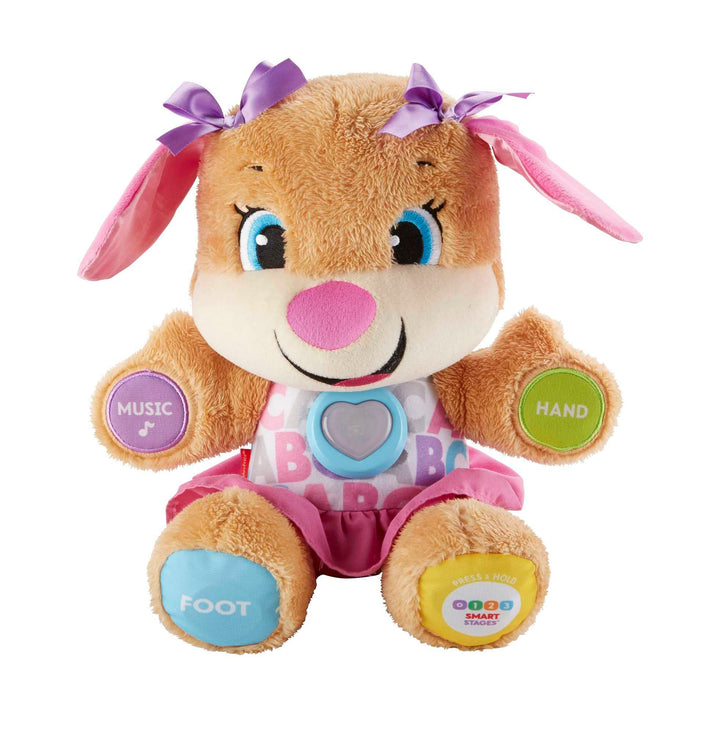 Laugh & Learn Smart Stages Sis | Interactive Educational Toy for 6-36 Months | Music & Lights | 1st Birthday Gift, UK Version