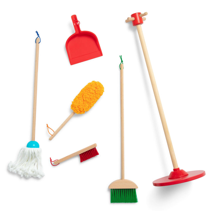 Melissa & Doug, Let’s Play House! Dust! Sweep! Mop! Pretend Play Toy Set for Kids | Cleaning Wooden Toys for Children
