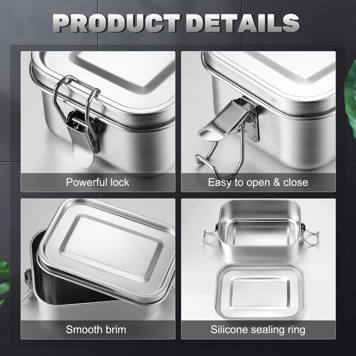 Leak-Proof Stainless Steel Bento Box