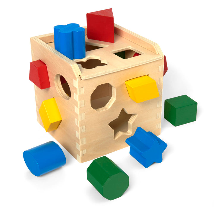 Wooden Shape Sorting Cube Wooden Toys