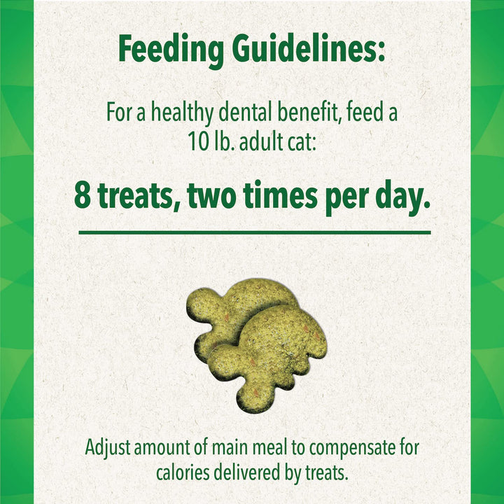 Greenies FELINE Natural Dental Care Cat Treats Oven Roasted Chicken Flavor, 21 oz. Tub