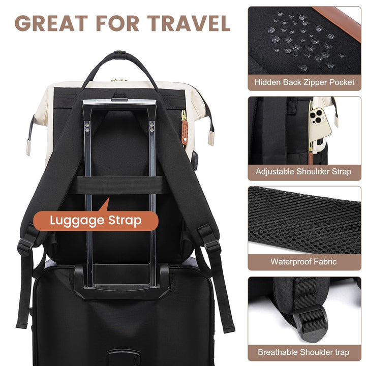 15.6" Women's Waterproof Laptop Backpack