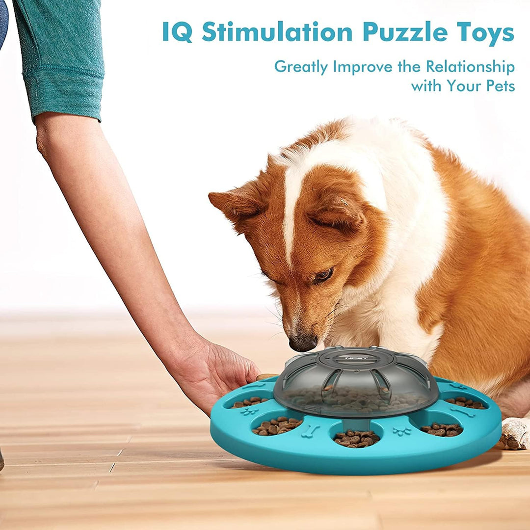 NPET Dog Treat Puzzles, Slow Feeding Bowls, Pet Treat Dispenser Interactive, Dog Puzzle Toys Feeder for Boredom, IQ Training & Mental Enrichment