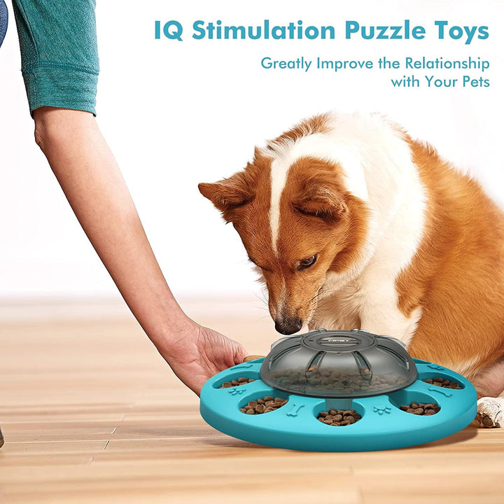 NPET Dog Treat Puzzles, Slow Feeding Bowls, Pet Treat Dispenser Interactive, Dog Puzzle Toys Feeder for Boredom, IQ Training & Mental Enrichment