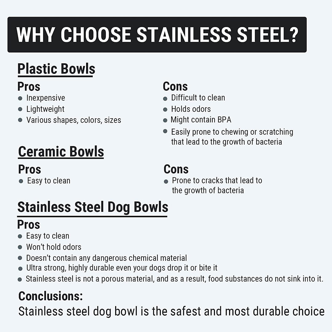 Dog Bowl 2500 ml Stainless Steel Pet Feeding Bowl Water Bowl with Non-Slip Full Silicone Base for X-Large Dog Cat