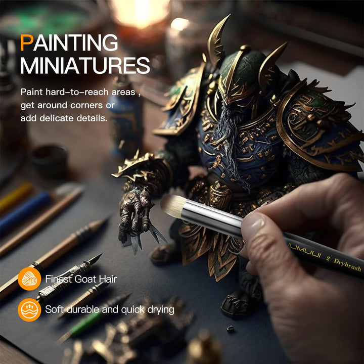 18PCS Fine Detail Brushes for Miniatures