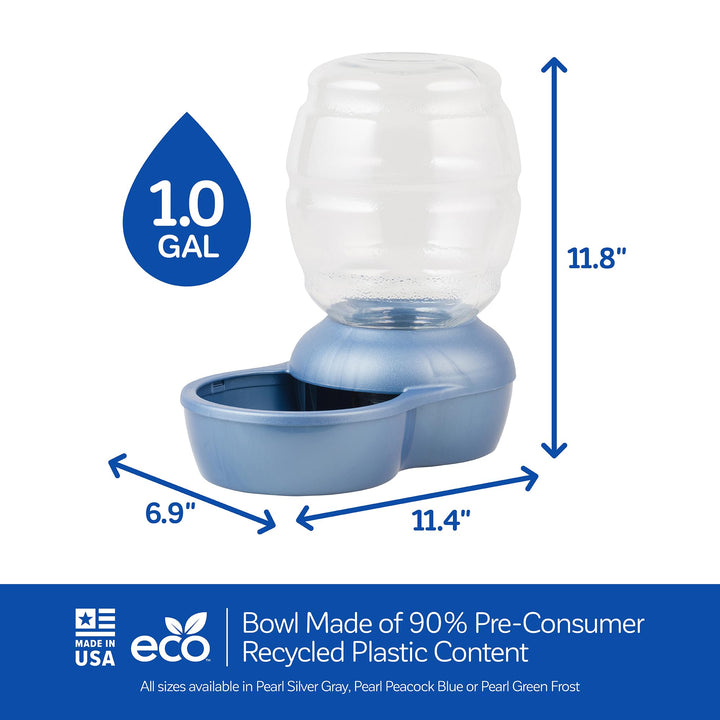 Petmate Replendish Waterers with Microban, 3.75 Litre, Blue