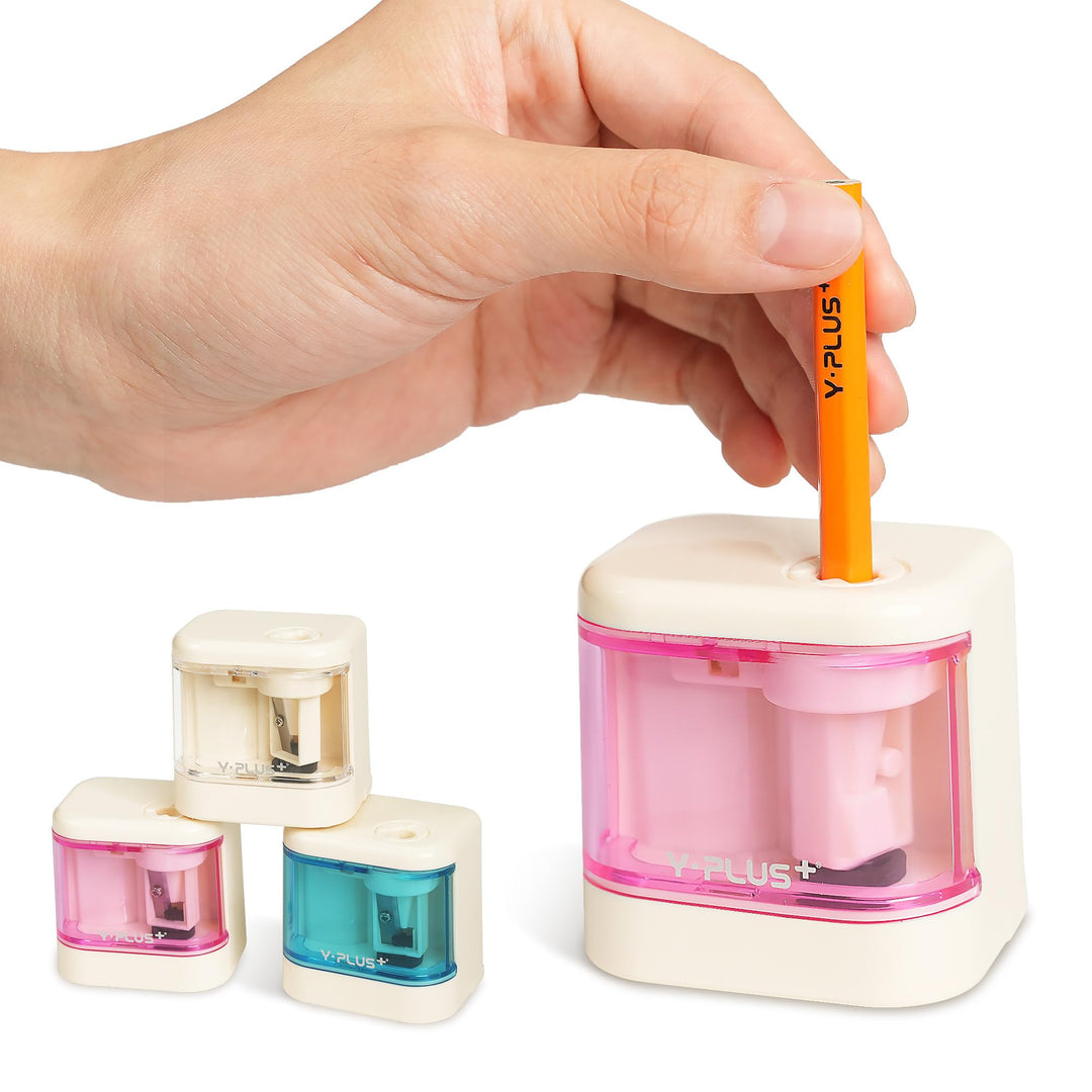 Cute Pink Electric Pencil Sharpener for Kids