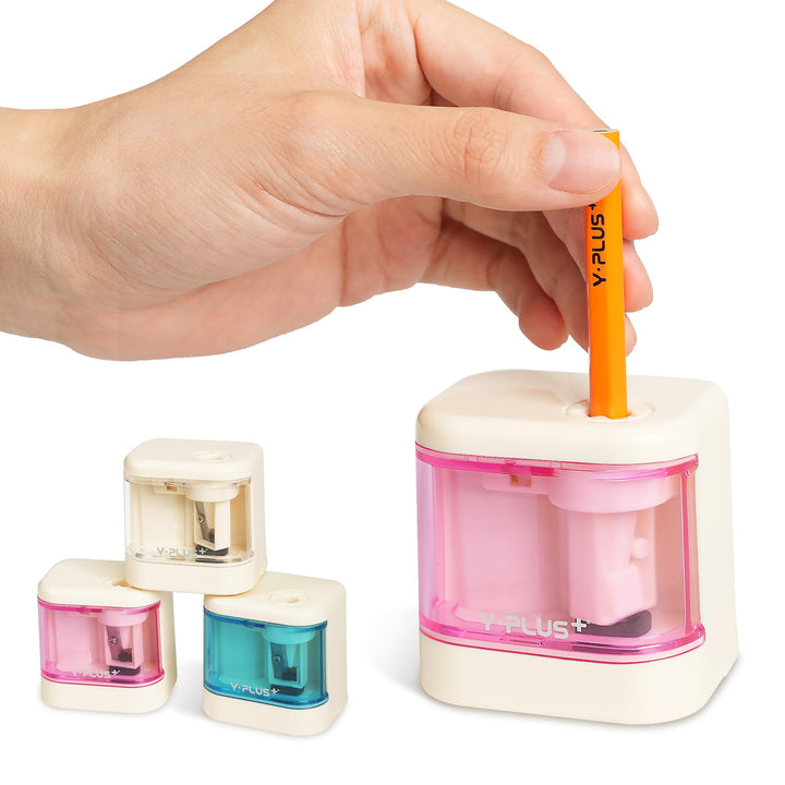 Cute Pink Electric Pencil Sharpener for Kids