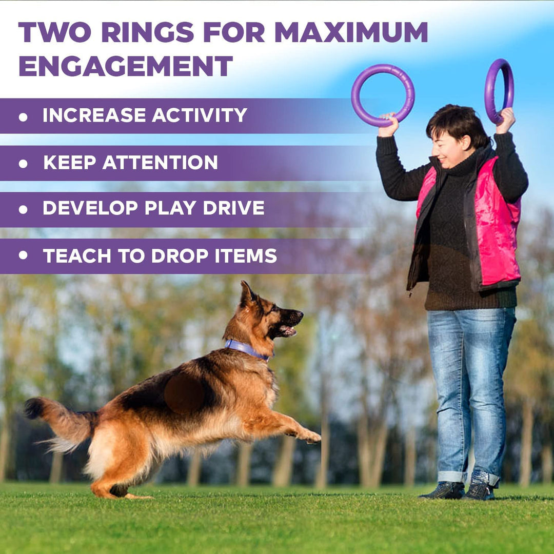 Puller Outdoor Dog Toys - Dog Fetch Toy & Tug of War Dog Toy for Small Medium Large Dogs - Dog Ball & Soft Dog Frisbee Alt - Outside Dog Yard Toys - Big Dog Pull Toy - Best Gift Dog Exercise Equipment