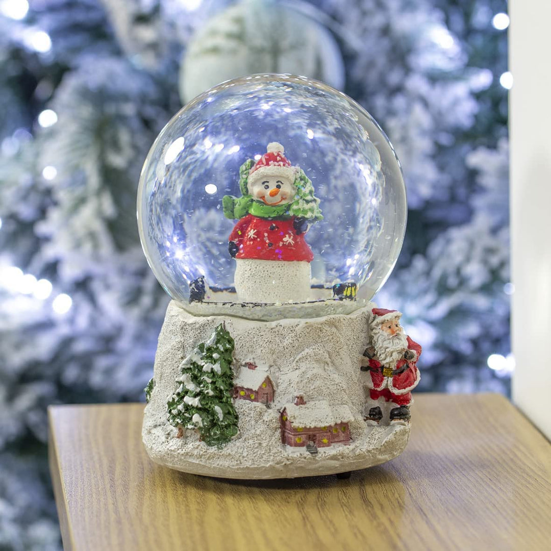 Musical Snowman Snow Globe