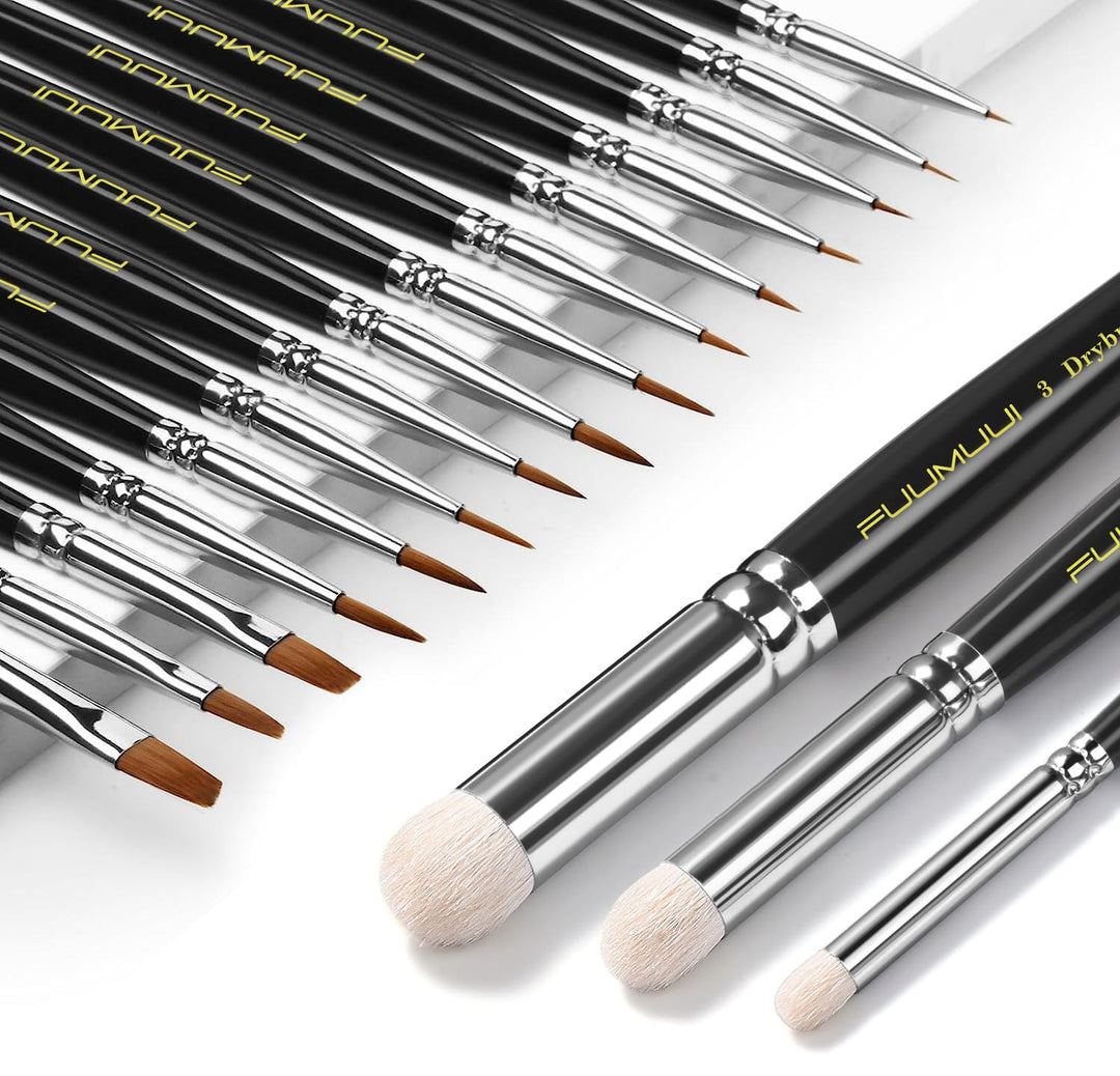 18PCS Fine Detail Brushes for Miniatures