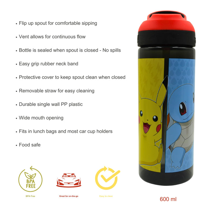 Pokémon 600ML BPA-Free Water Bottle