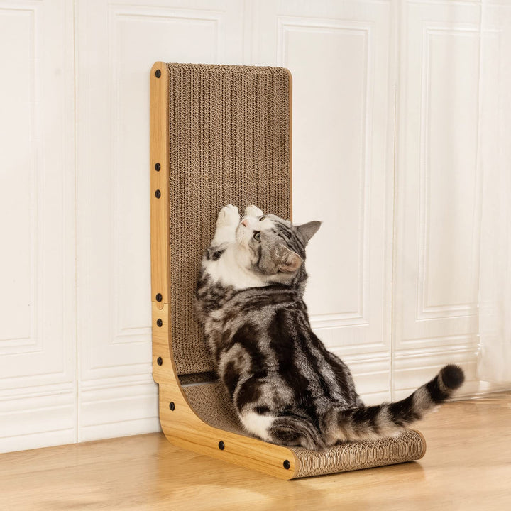 L Shape Cat Scratcher, Poils bebe Cat Scratchers for Indoor Cats, Protecting Furniture Cat Scratch Pad