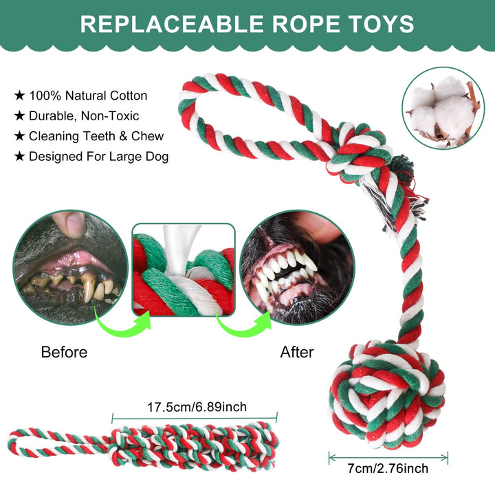 Dog Outdoor Bungee Solo Hanging Toy, Tether Tug of War Dog Toys for Pitbull & Small Large Aggressive Chewers Dogs to Exercise