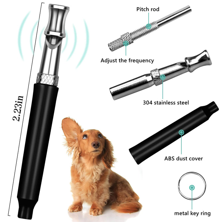 FAFAAWFF 2Pack Dog Whistle, Dog Whistle to Stop Barking Neighbors Dog, Adjustable Ultrasonic Silent Dog Whistle