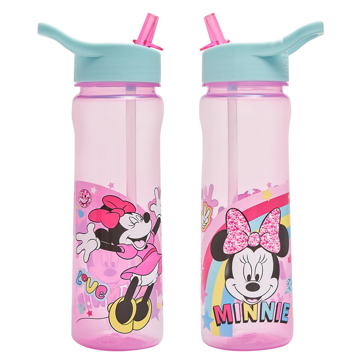 Minnie Mouse 600ml Flip Up Water Bottle