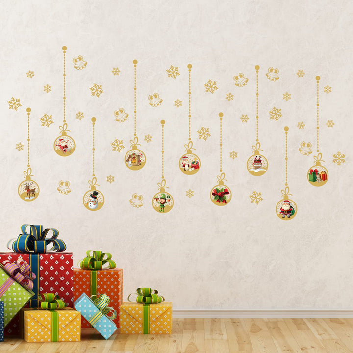 Matt Gold Christmas Wall Stickers