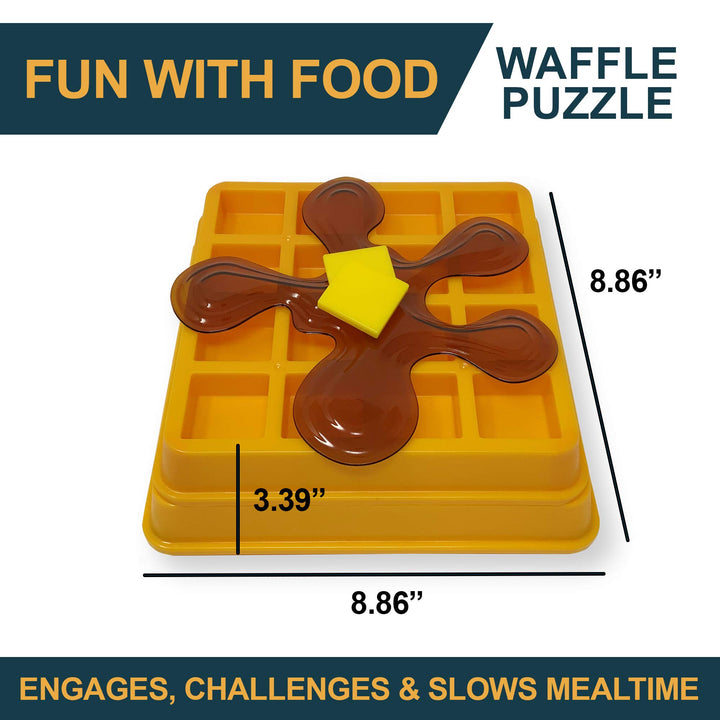 OurPets Waffle Interactive Puzzle Game Dog Toys (Dog Puzzle Dog Toy-Great Alternative to Snuffle Mat for Dogs & Slow Feeder Dog Bowls) Dog Puzzle, Cat Puzzle & Interactive Dog Toys for Dog Treats