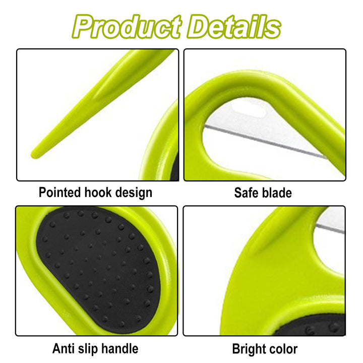 4 Pcs Pet Knotting Comb Open Knot Comb for Dog Hair Remove Comb for Cat Portable Grooming Tool Dematting Blade Comb for Medium/Long Hair Pets Knotting (Black, Blue, Green, Orange)
