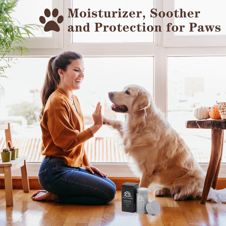 Tinioey Dog Paw Balm for Dogs & Cats with Vitamin E (68g Stick) | Natural Lick Safe Dog Nose Balm Protector, Soother & Moisturizer for Cracked & Dry Paws, Nose, Elbows & Itchy Skin | Dog Paw Cream