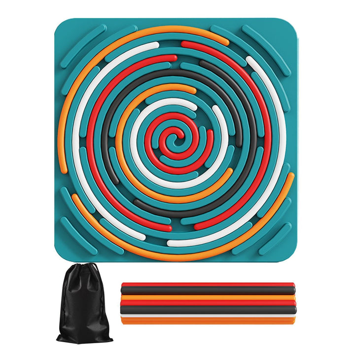 Sensory Activity Board, Silent Fidget Toys for Calming Duble Sided Design Kids Busy Boards for Fine Motor Skill