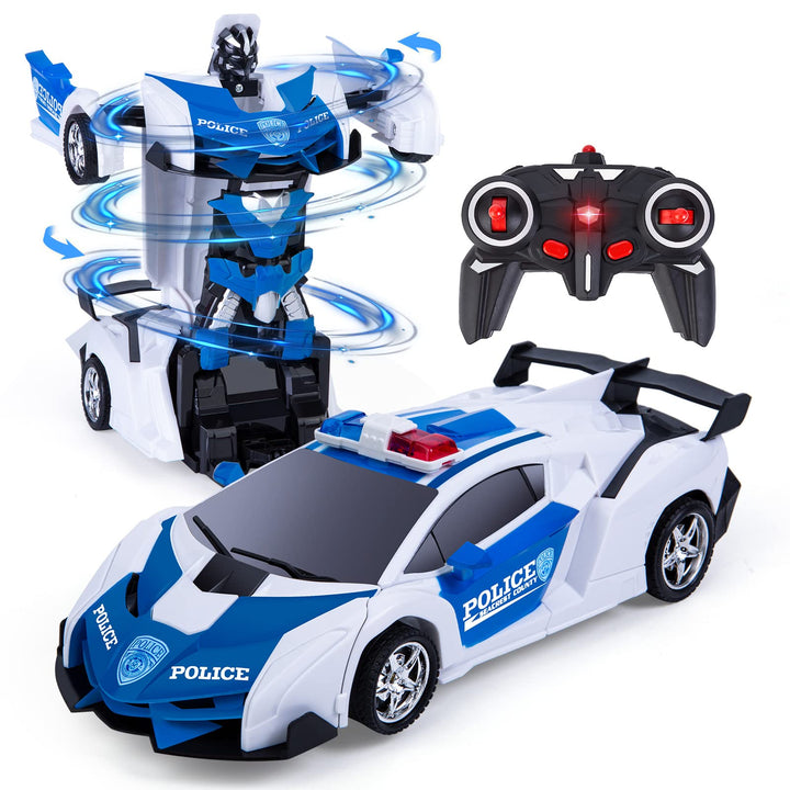 Thedttoy Transforming Toys Remote Control Transform Car 2 in 1 Remote Control Cars for Kids Boys Age 5-12