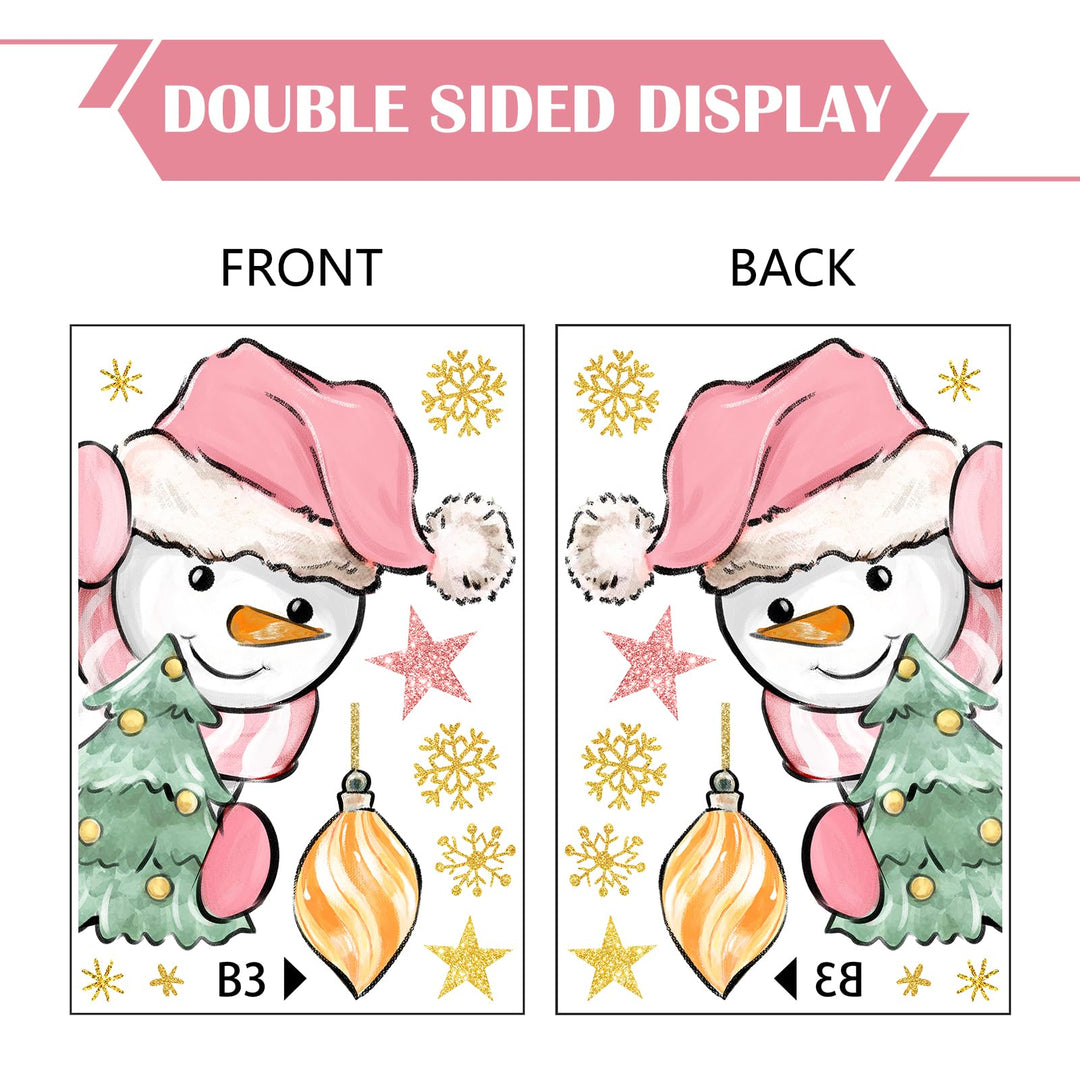 187 PCS Christmas Window Clings