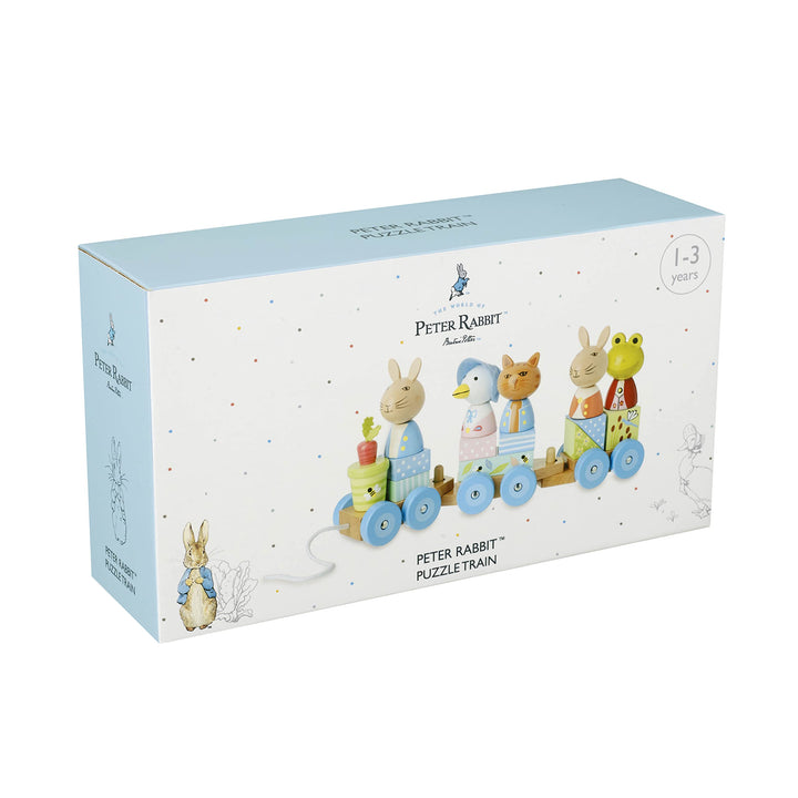 Peter Rabbit Wooden Train Pull Along - Push and Pull Stacking Toys