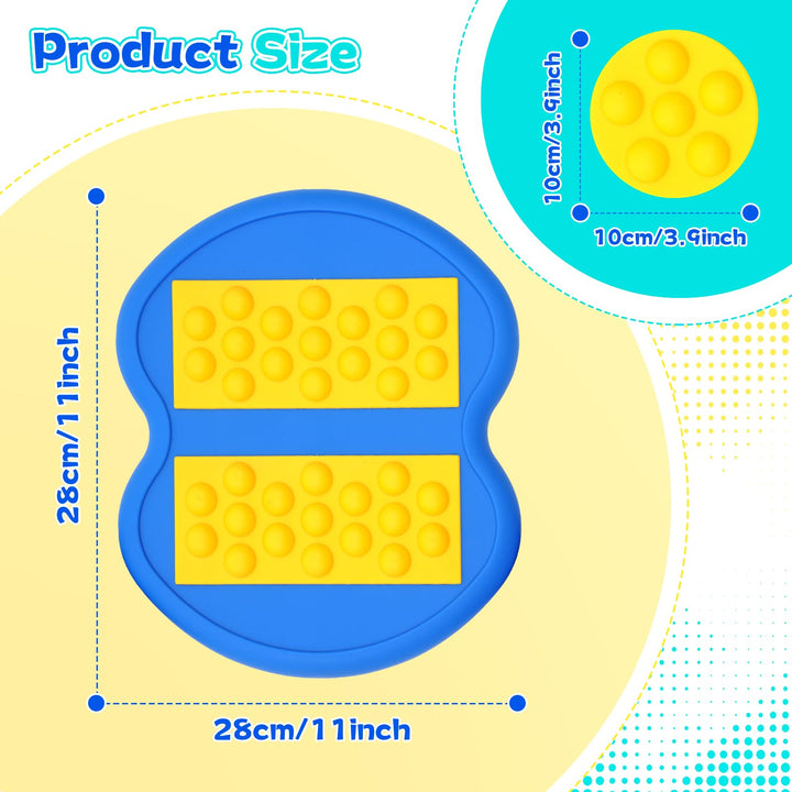 Sensory Stepping Stones for Kids,8pcs Tactile Discs with Non-slip Texture Silicone Bottom Playset