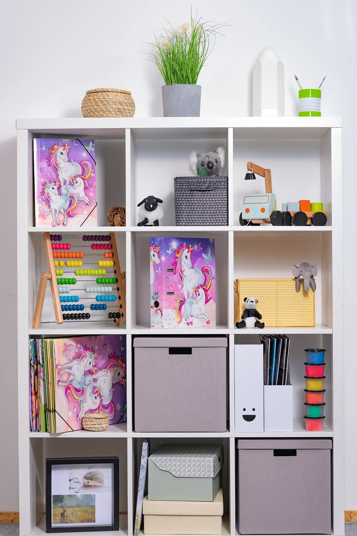 Unicorn Animal A4 Lever Arch File, 70mm Spine