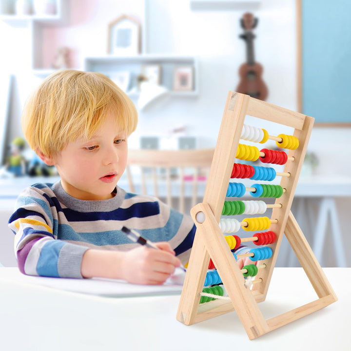 Wooden Abacus Maths Toys, Kids Learning Toy, Early Educational Toy Developmental Toy Arithmetic Calculating Counting Frames