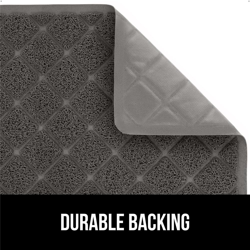 Gorilla Grip Original Premium Durable Multiple Cat Litter Mat, 47x35, XL Jumbo, Water Resistant, Traps Litter from Box and Cats